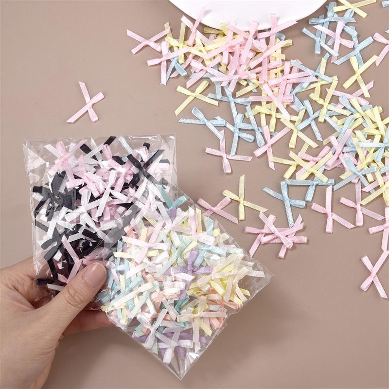 Embellishments For Scrapbooking - 100Pcs 3mm Ribbons Mini Satin Ribbons