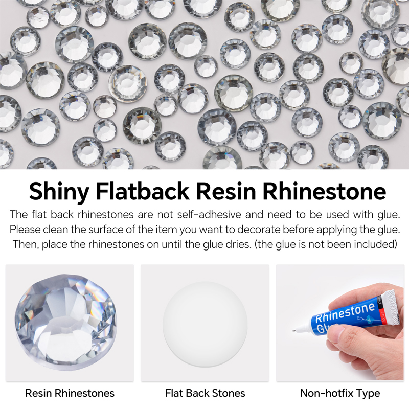 Clear 2-5mm Wholesale Package  - Hotfix Rhinestone Sheet recension och pris