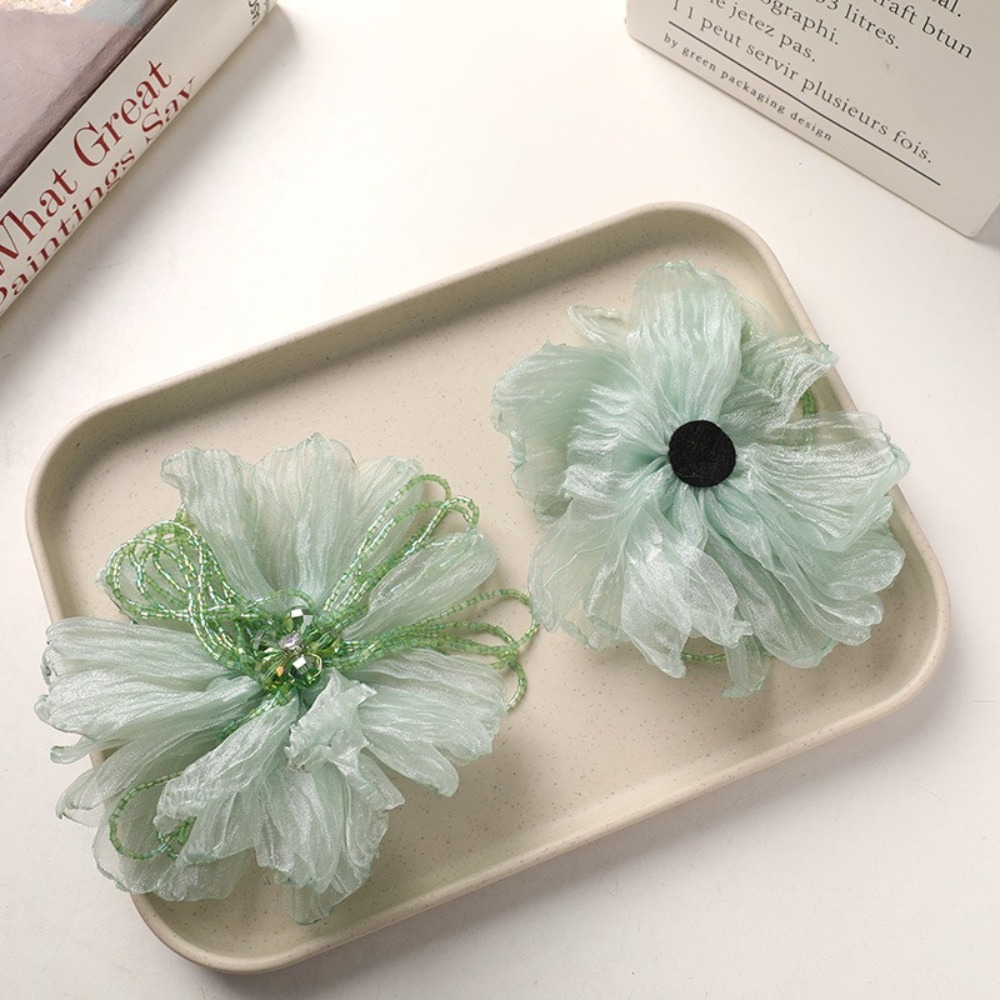 Organza Fabric Flower Patch Cr - Applique Patch Flower recension och pris