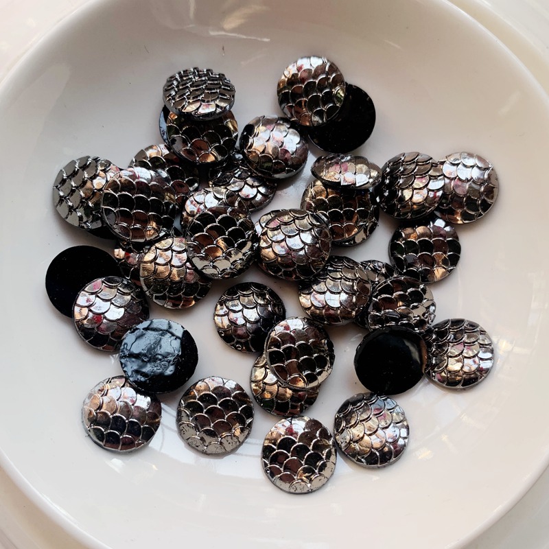 80PCS 12mm black metal Colors  - Embellishment Glue Craft recension och pris