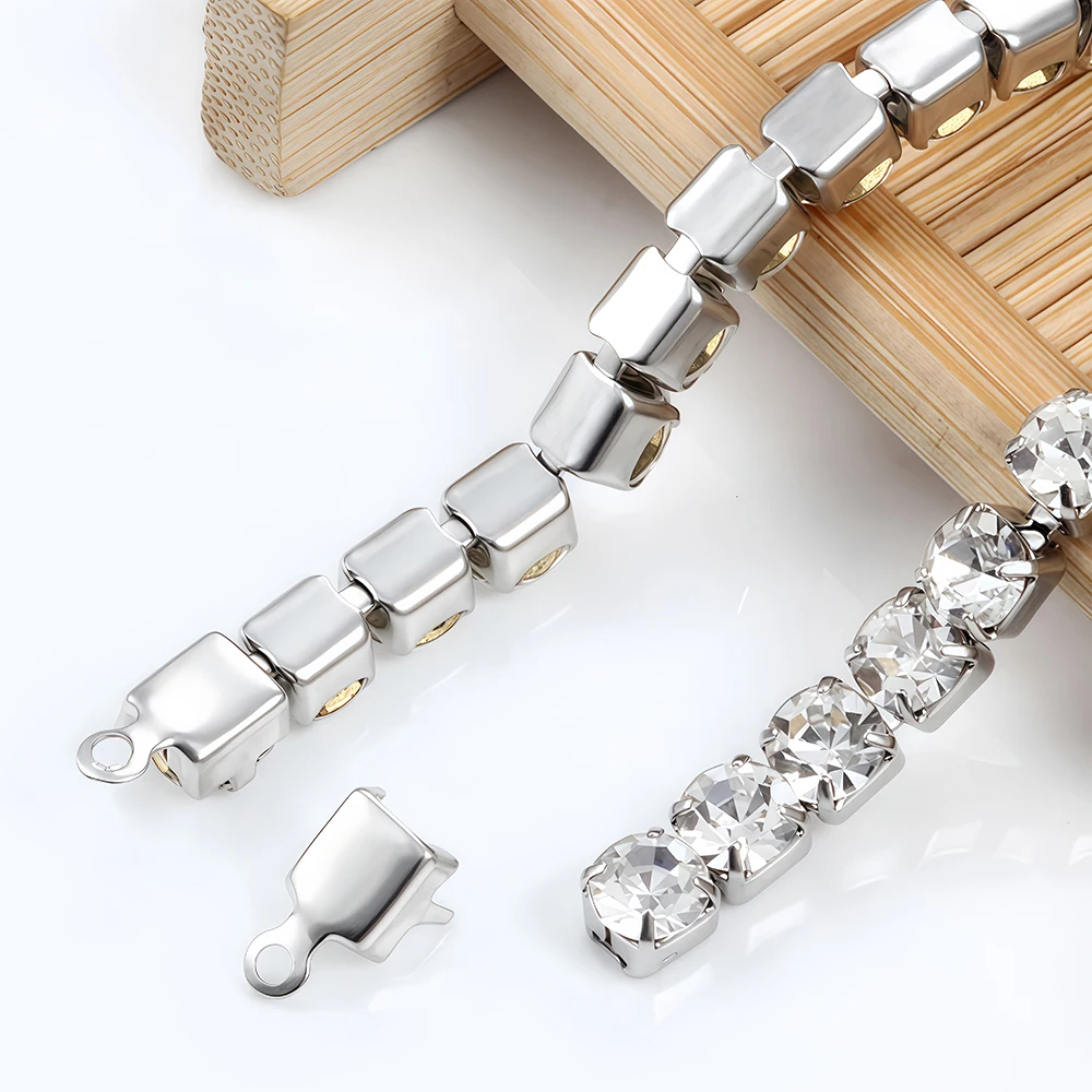 10/20Pcs Stainless Steel Gold  - Beaded Trim Fringe recension och pris