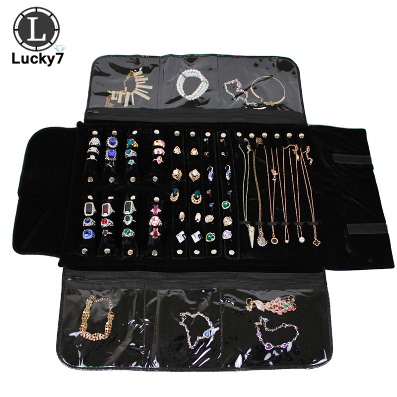 Portable Zipper Velvet Jewelry - Velvet Ribbon Roll recension och pris