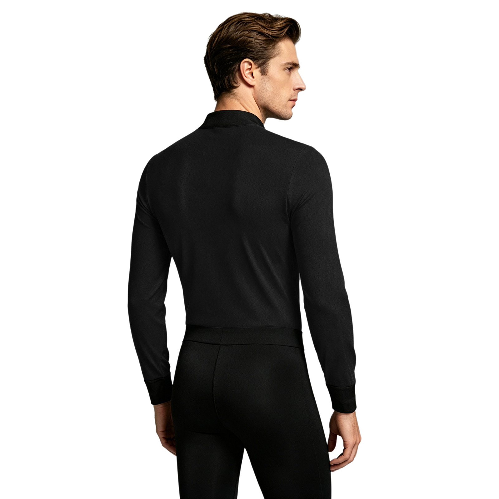 Mens Latin Jazz Dance Leotard  - Rhinestone Banding Trim recension och pris