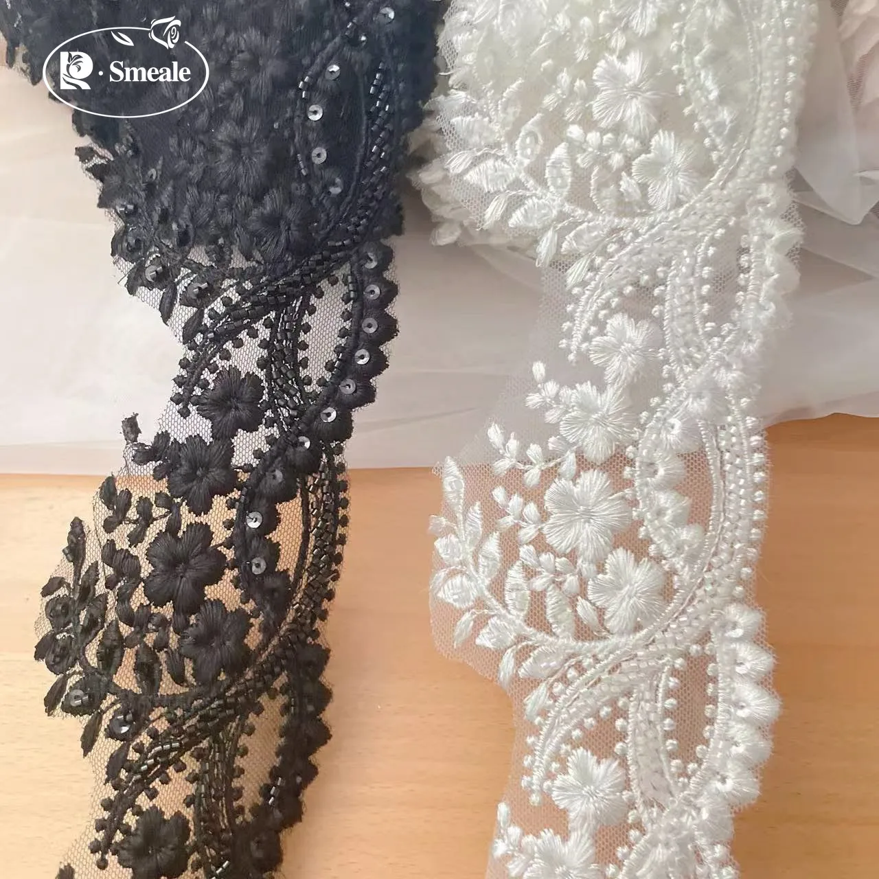 High Quality Beaded Lace Trim  - Beaded Trim Fringe recension och pris