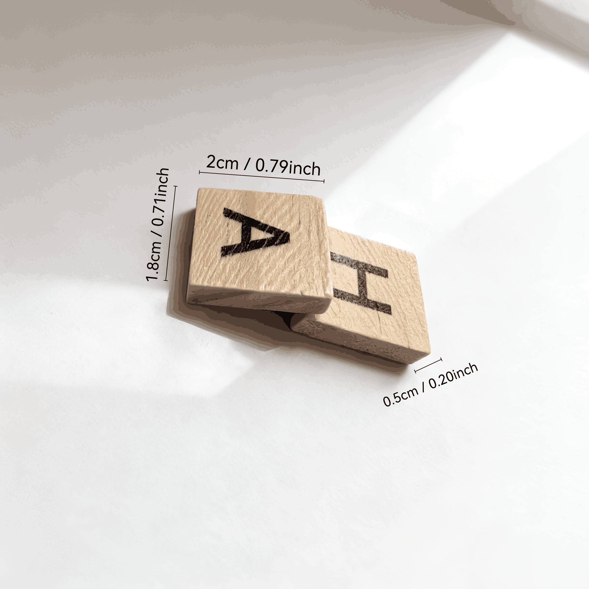100PCS  Wooden Letter Cubes fo - Embellish Craft recension och pris