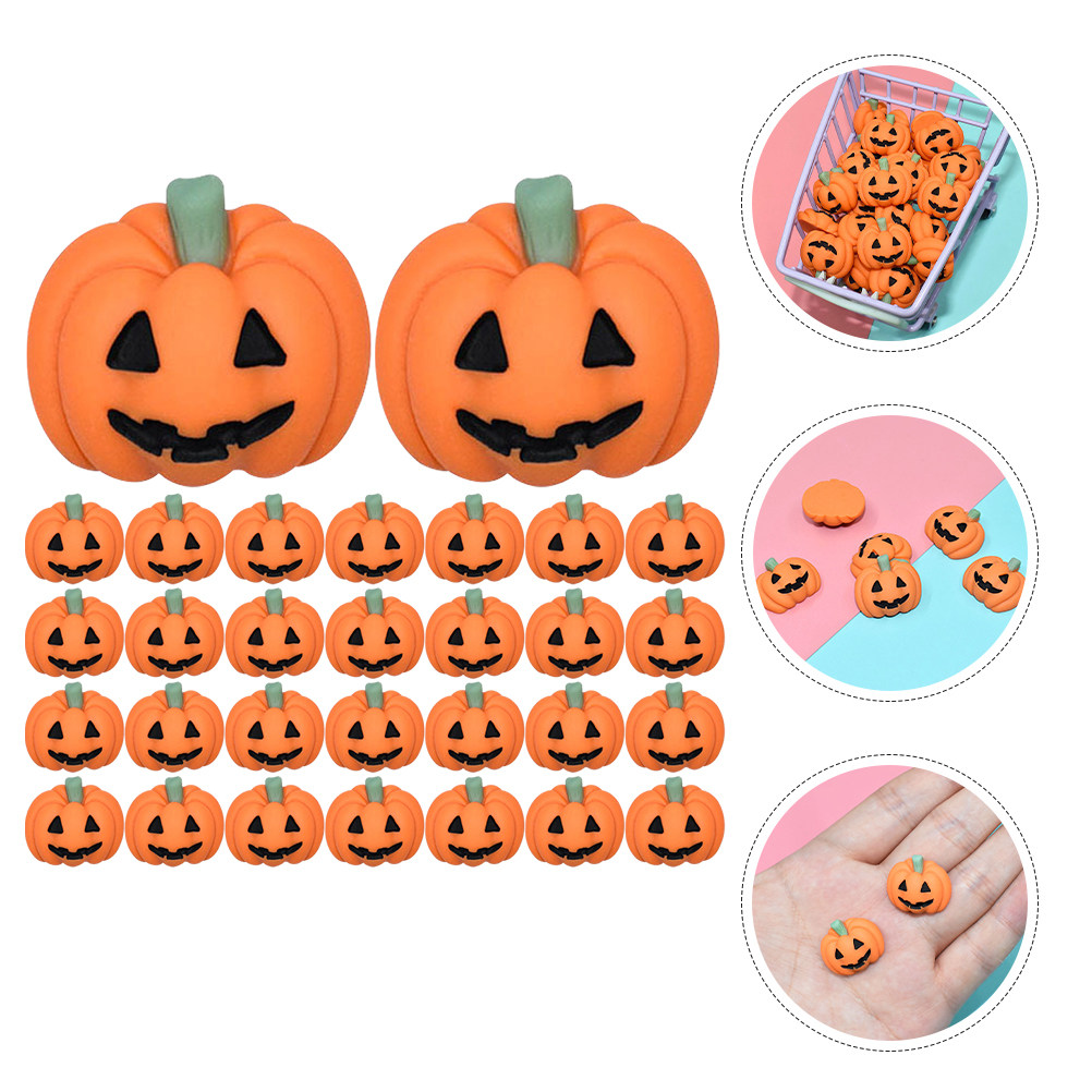 50Pcs Mini Resin Pumpkin Charm - Embellish Craft recension och pris